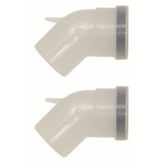 Vaillant - 303259 - Bogen 45 Grad (2 St.) Brennwert für starre Abgasleitung DN 80, PP