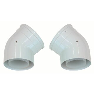 Vaillant - 0020106379 - Bogen 45 Grad 110/160 mm (2 St.) konzentrisch PP