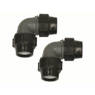 Vaillant - 0020112793 - Winkelkupplung 90 Grad, 2 St. für PE-Rohr 50 x 4,6 mm für aroCOLLECT
