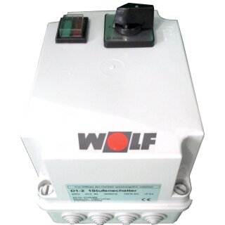 Wolf - 2745465 - 1-Stufenschalter D1-2 Motorvollschutzschalter 8A, 400 V