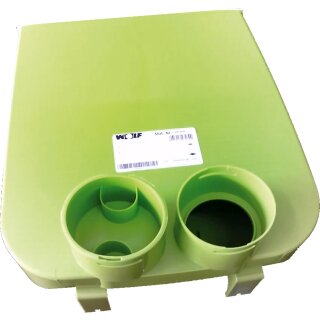 Wolf - 2577575 - Anschlussteil für Schlauch DN75/63 Bodengitter, 90Grad, Länge 325mm