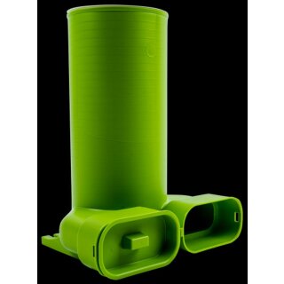 Wolf - 2577592 - Anschlussteil für Flachkanal 50x140 Ventil DN125, 90Grad, Länge 330mm