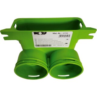 Wolf - 2577594 - Winkeladapter 2x DN75 auf 50x140