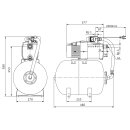 Wilo  - 2550647 - HiMulti 3 H 20-24,Rp1,1x230V,400W...