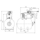 Wilo  - 2549344 - HiMulti 3 H 100-25 P,G1,1x230V,500W...