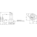 Wilo  - 6082138 - Rexa UNIV06/M11-523/A,DN50/65,230V,1.1kW  Abwasser-Tauchmotorpumpe