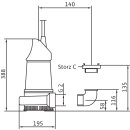 Wilo  - 6019448 - EMU KS 14E,Storz C,1x230V,0.75kW...
