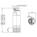 Wilo  - 6087513 - Padus PRO M05/T015-540/A, 1.5kW, Storc...