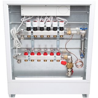 Danfoss - 088X3204 - Station UnoFloor Comfort 4L 4 HK, links mit AB-PM-Set, 230V
