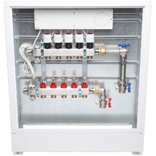 Danfoss - 088X3110 - Station UnoFloor Basic 10L 10 HK, links mit WMZ-Set, 230V
