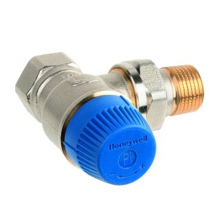 Resideo - V2100EPI20 - Thermostatventil Kombi-TRV  Messing vernickelt, Eck, DN20