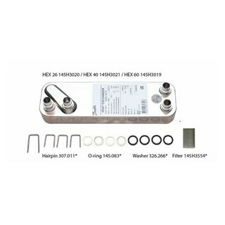 Danfoss - 145H3672 - Service Kit Wärmeübertrager T2 40-Platten für Akva Lux/Reno/VX-F