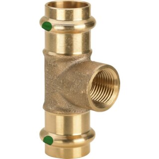 Viega - 313951 - T-Stück mit SC Sanpress 2217.2 in 15mm x Rp3/8 x 15mm Rotguss