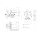 Grundfos - 99105419 - NBE50-200/210 A-F2-A-BQQE 400V 2,2kW IE5 - Blockpumpen elektr. geregelt
