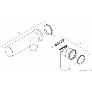 Bosch - 7738113203 - Abgaszubehör FC-Set125-B23 Erweiterungsbausatz Kaskade B23P, d:125