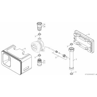 Bosch - 8718599388 - Installationszubehör WMZ BL110 Anschluss-Set Wärmemengenzähler BL110