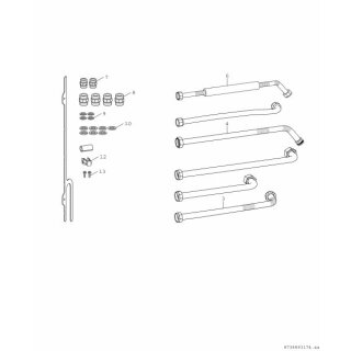 Bosch - 7738112112 - Installationszubehör CS 10 Horizontaler Anschlusssatz, 1 Heizkreis