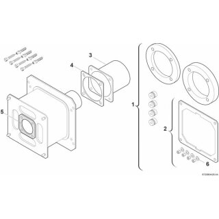 Bosch - 7719002290 - Abgaszubehör AZ 327 für Austausch, Abgasanschluss hinten