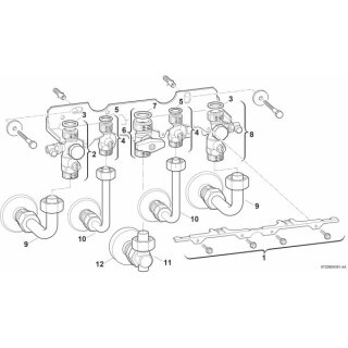 Bosch - 7719002373 - Installationszubehör Nr. 992 Montageanschlussplatte Unterputz