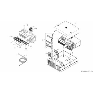 Bosch - 7738110128 - Reglermodul MP 100, für Schwimmbad 151x184x61, nur für Wärmepumpen