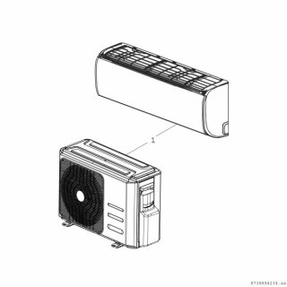 Bosch - 7733701566 - Klimagerät CL3000iU W 35 E, Split Inneneinheit, 295x802x200, 3,5 kW