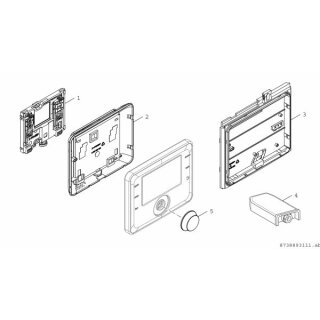 Bosch - 7738113414 - außentemperaturgef. Regler CW 800 für bis 8 Heizkreise und 2 WW-Ladekreise