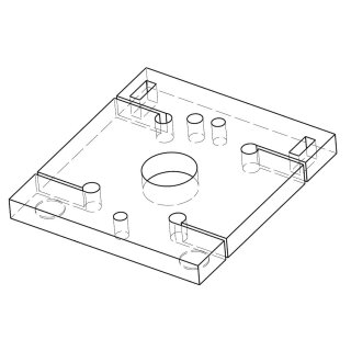 Wolf - 1603540 - Wärmedämmung hinten 620X570X60 für NK-32/40