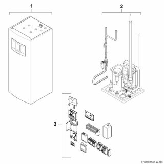 Bosch - 7738600330 - Solewärmepumpe SUPRAECO STE 170-1 1520x600x645, Kompaktgerät, 16,4 kW