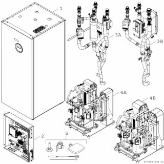 Bosch - 8738207497 - Solewärmepumpe SUPRAECO T 220-2 HT 1620x700x750, 21 kW, offenes Modbus