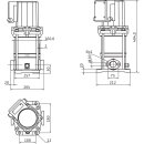 Wilo  - 2009038 - MVIS207-1/16/K/3-400-50-2 PN16,G11/2  Mehrstufige Hochdruck-Kreiselpumpe