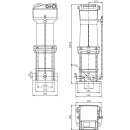 Wilo  - 4225622 - MVISE 404-3G, PN 16, G 11/4, 1100W  Mehrstufige Hochdruck-Kreiselpumpe
