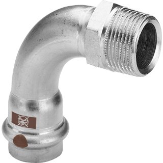 Viega - 812447 - Bogen 90 Grad mit SC Temponox 1714 in 28mmxR1 Stahl nichtrostend