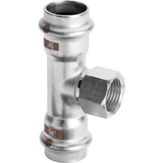 Viega - 809126 - T-Stück mit SC Temponox 1717.2 in 54mmxRp1/2x54mm Stahl nichtrostend