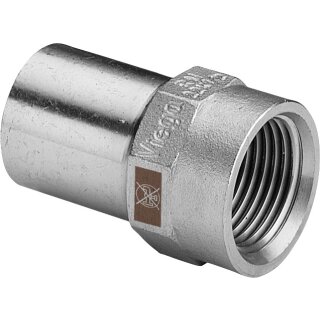 Viega - 812706 - Einsteckstück Temponox 1712.1 in 22mmxRp3/4 Stahl nichtrostend