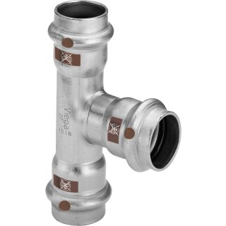 Viega - 810528 - T-Stück mit SC Temponox 1718 in 54x18x54mm Stahl nichtrostend