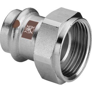 Viega - 811334 - Verschraubung mit SC Temponox 1763 in 22mmxG3/4 Stahl nichtrostend