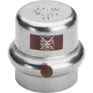 Viega - 811969 - Kappe mit SC Temponox 1756 in 18mm Stahl nichtrostend