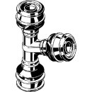 Viega - 647384 - T-Stück mit SC Raxofix 5318 in 25mmx20mmx25mm Siliziumbronze