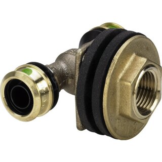 Viega - 647735 - Doppelwanddurchführung SC Raxofix 5332.81 in 16mmxRp1/2xG3/4x25mm Sibr