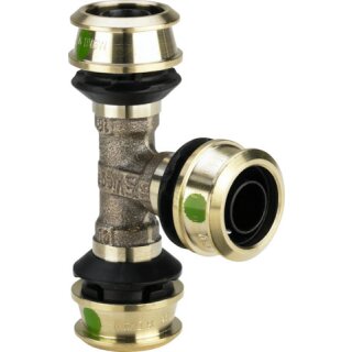 Viega - 647414 - T-Stück mit SC Raxofix 5318 in 32mmx16mmx25mm Siliziumbronze
