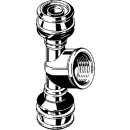 Viega - 647155 - T-Stück mit SC Raxofix 5317 in 25mmxRp3/4x25mm Siliziumbronze