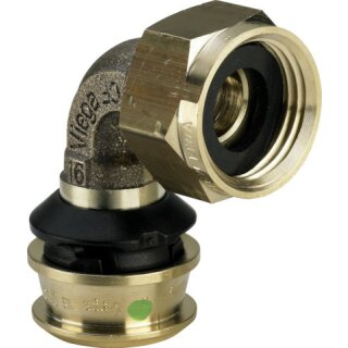 Viega - 646394 - Winkelverschraubung mit SC Raxofix 5355 in 16mm x G3/4 Siliziumbronze