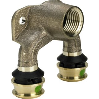 Viega - 645960 - Doppelwinkel Raxofix 5325.7 in 20mm x Rp1/2 Siliziumbronze