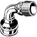 Viega - 645991 - Bogen 90 Grad mit SC Raxofix 5314 in 16mm x R3/4 Siliziumbronze