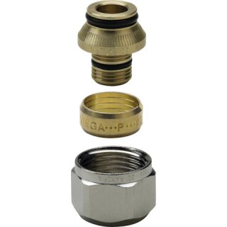 Viega - 647902 - Verschraubung Raxofix 5381.5 in 16mm x G3/4 Messing vernickelt