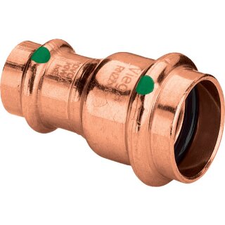 Viega - 325770 - Muffe mit SC Profipress 2415.2 in 15x12mm Kupfer