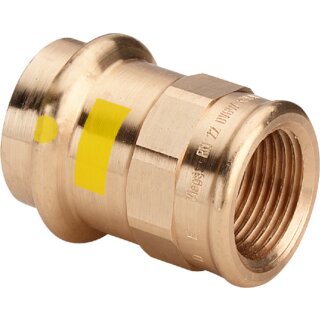 Viega - 346393 - Übergangsstück mit SC Profipress G 2612 für Gas in 18mm x Rp1/2 Rotguss