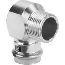 Viega - 559519 - Winkel 90 Grad mit SC Prestabo 1114.1 in 15mm x R3/8 Stahl verzinkt