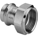Viega - 437640 - Verschraubung mit SC Sanpress Inox 2363 in 28mm x G1 1/4 Edelstahl