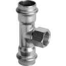 Viega - 437152 - T-Stück mit SC Sanpress Inox 2317.2 in 18mm x Rp1/2 x 18mm Edelstahl
